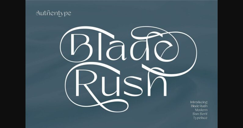 Blade Rush Font Poster 3