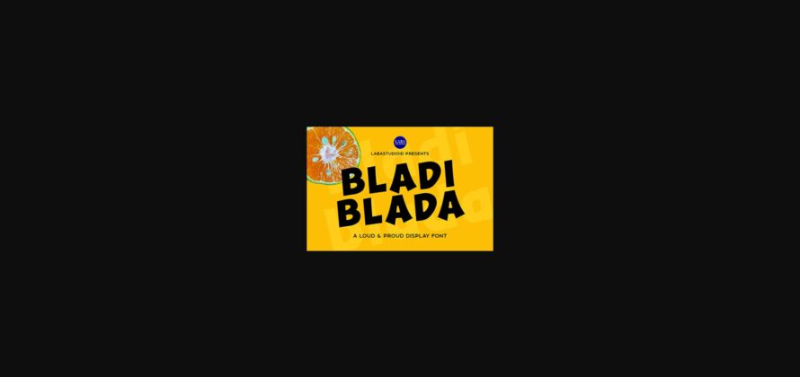 Bladiblada Font Poster 3