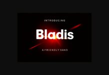 Bladis Font Poster 1