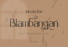 Blambangan Font Poster 1