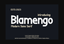 Blamengo Font Poster 1