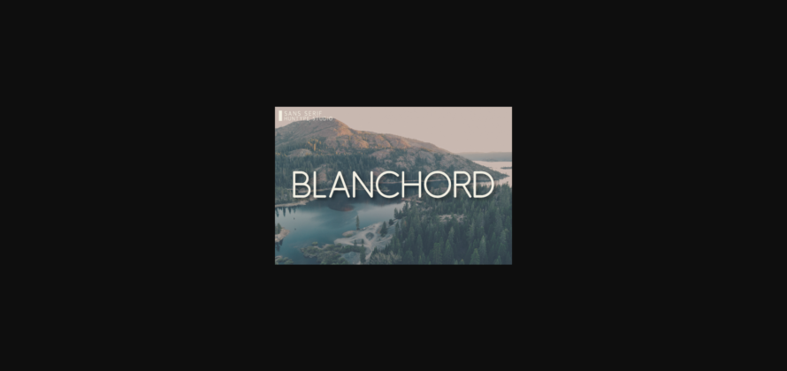 Blanchord Font Poster 3