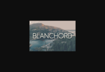 Blanchord Font Poster 1