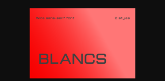 Blancs Font Poster 1