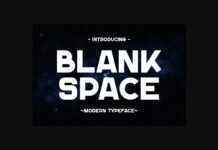 Blank Space Font Poster 1