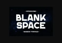 Blank Space Font Blank Space Font Poster 1