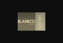 Blankco Black Font Poster 1