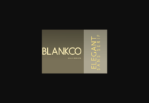 Blankco Bold Font Poster 1