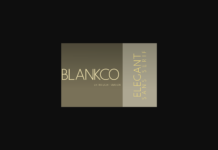 Blankco Extra Light Font Poster 1