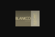 Blankco Font Poster 1