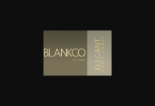 Blankco Light Font Poster 1