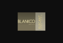 Blankco Medium Font Poster 1