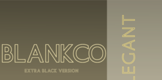 Blankco Outline Extra Black Font