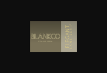 Blankco Outline Extra Bold Font Poster 1