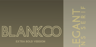 Blankco Outline Extra Bold Font
