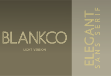 Blankco Outline Light Font Blankco Outline Light Font