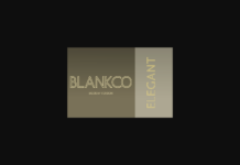 Blankco Outline Medium Font Poster 1