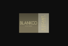 Blankco Outline Regular Font Poster 1