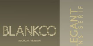 Blankco Outline Regular Font