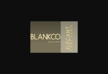 Blankco Semi-Bold Font Poster 1