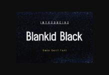 Blankid Black Font Poster 1