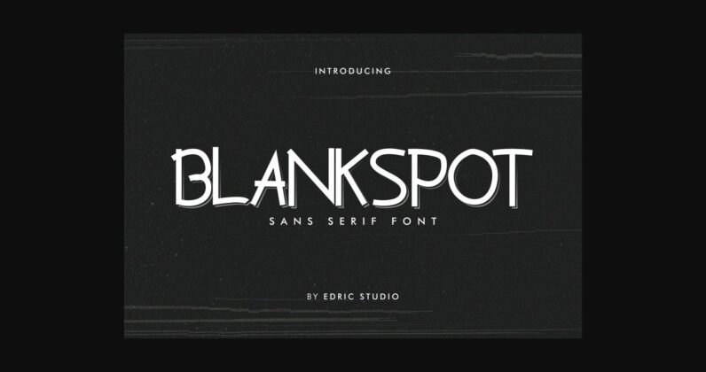 Blankspot Font Poster 3