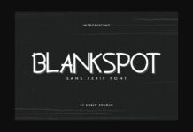 Blankspot Font Poster 1