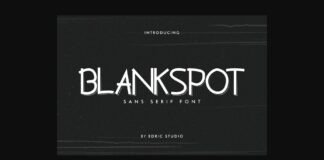 Blankspot Font Poster 1