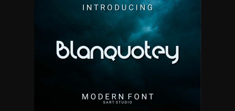 Blanquotey Font Poster 3