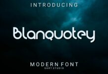 Blanquotey Font Poster 1