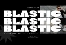 Blastic Font Blastic Font Poster 1