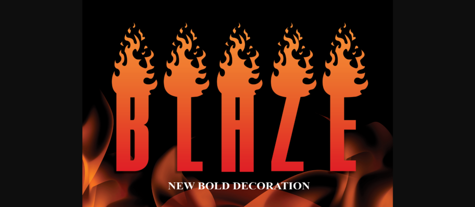Blaze Font Poster 3