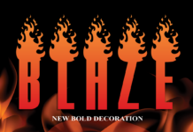 Blaze Font Poster 1