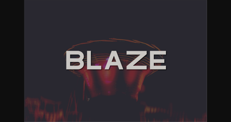 Blaze Font Poster 3