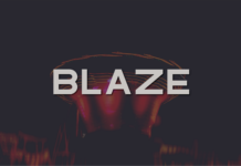 Blaze Font Poster 1