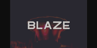 Blaze Font Poster 1