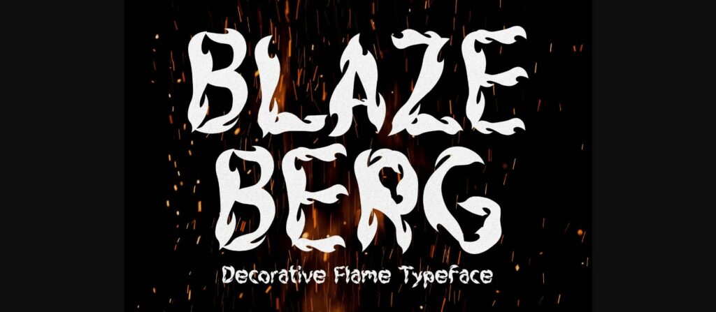 Blazeberg Font Poster 3