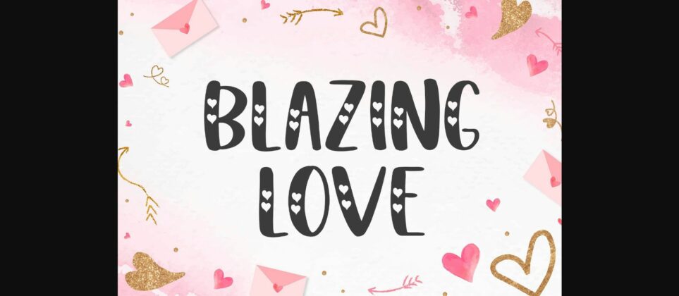 Blazing Love Font Poster 3