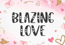 Blazing Love Font Poster 1