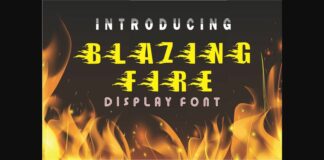 Blazing Fire Font Poster 1