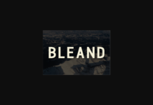 Bleand Font Poster 1