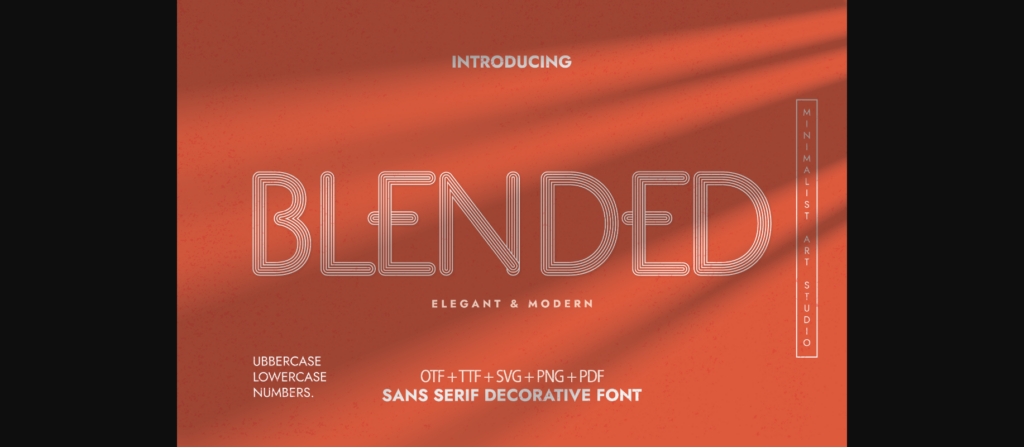 Blended Font Poster 3