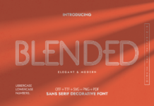 Blended Font Poster 1