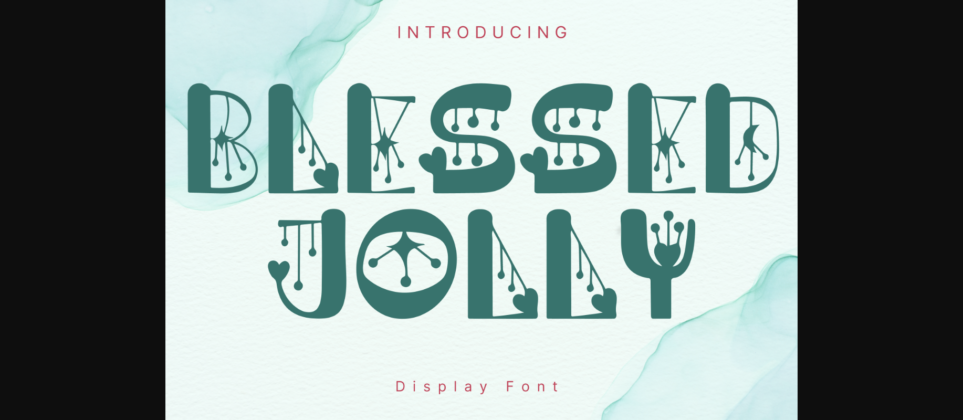 Blessed Jolly Font Poster 3