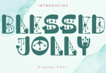 Blessed Jolly Font Poster 1