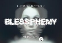 Blessphemy Font Poster 1