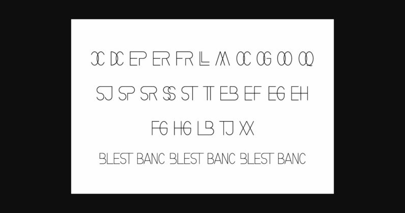 Blest Banc Font Poster 9