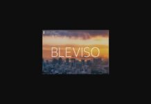 Bleviso Font Poster 1