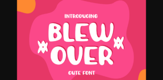 Blewover Font Poster 1