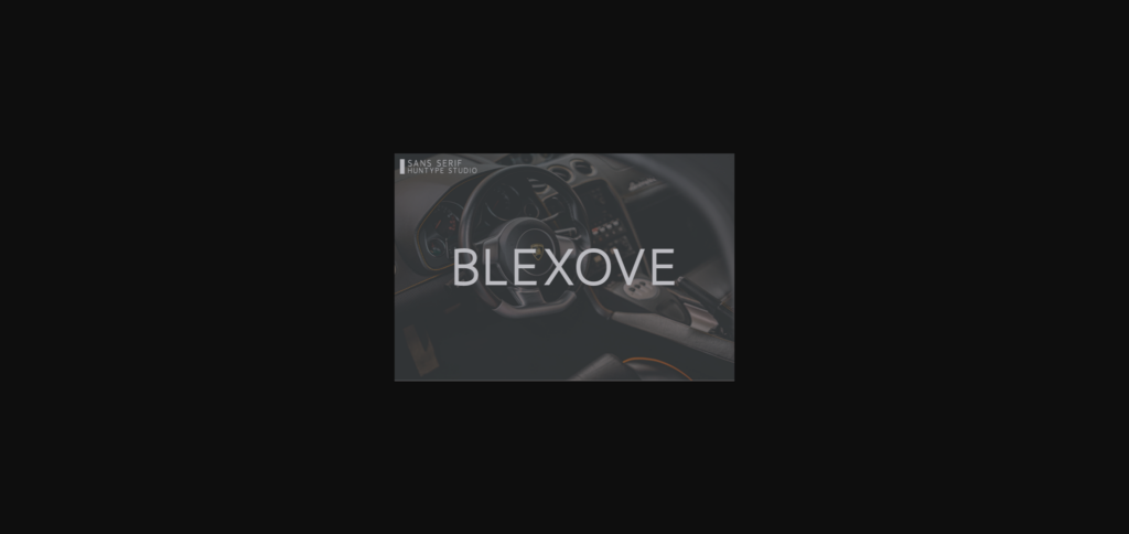 Blexove Font Poster 3